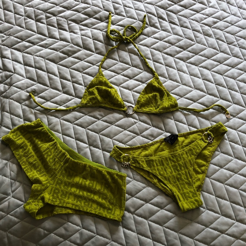 Richmond 3 piece green bikini / bathing suit